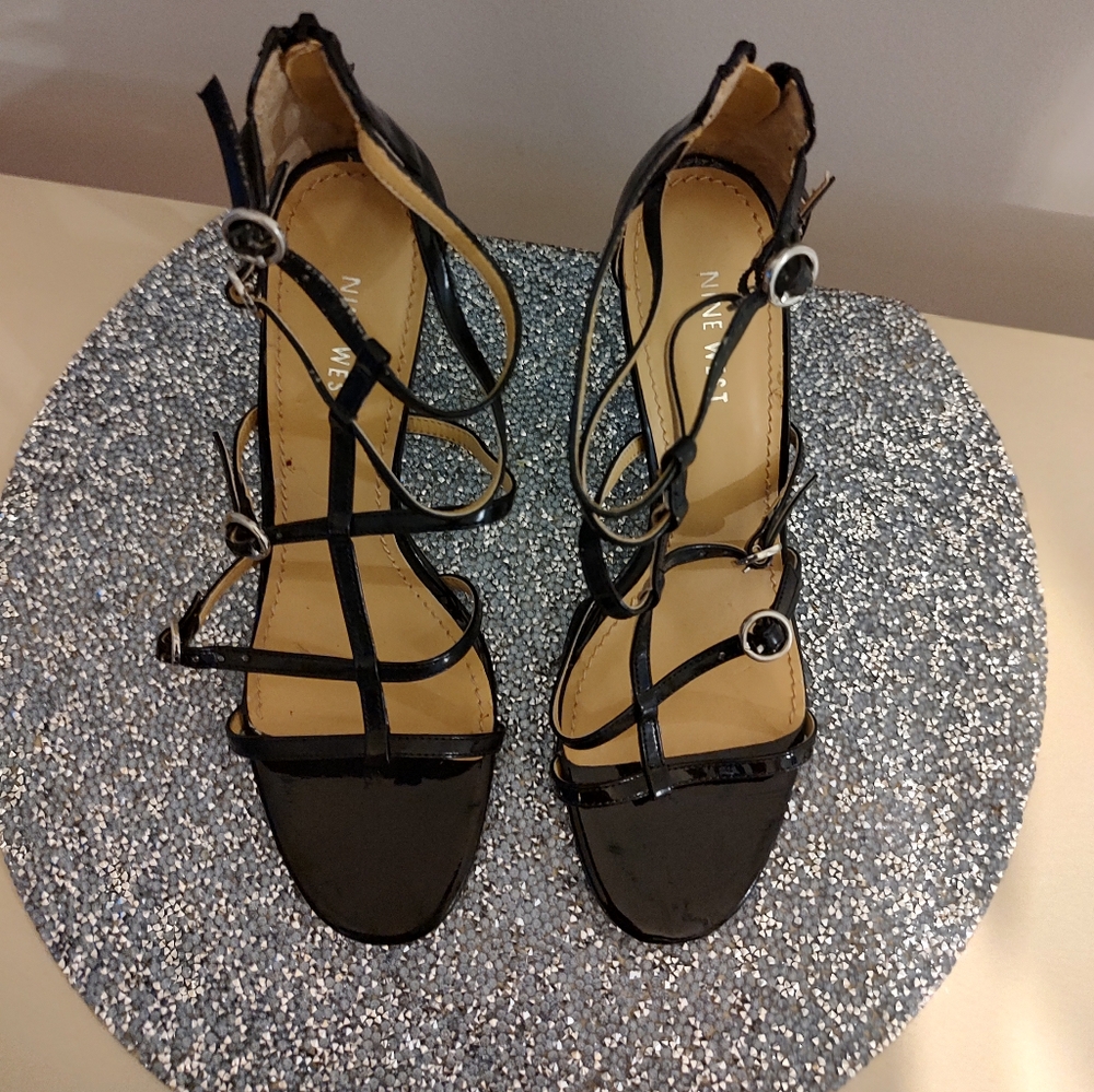 Nine West Black Sandals, 8M